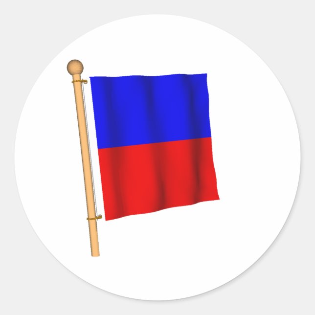 Nautical Flag 'E' Classic Round Sticker (Front)