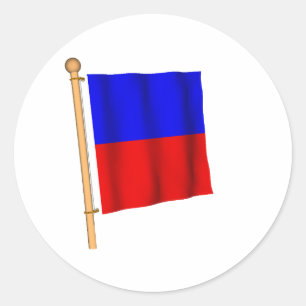 Nautical Flag 'E' Classic Round Sticker
