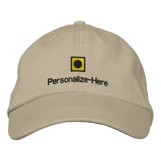 Nautical Flag "I" Personalized Boater's Hat Embroi