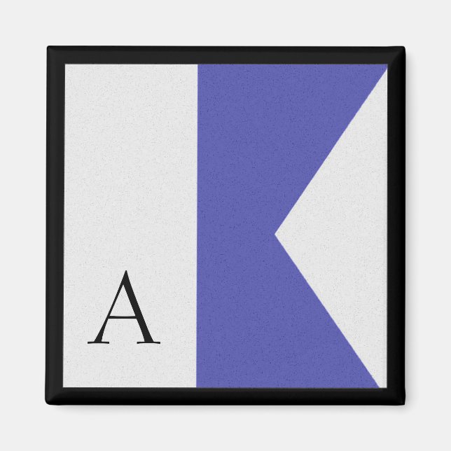 Nautical Flag Magnet Alphabet Letter A (Front)