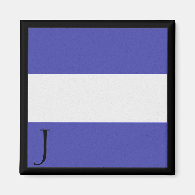 Nautical Flag Magnet Alphabet Letter J (Front)
