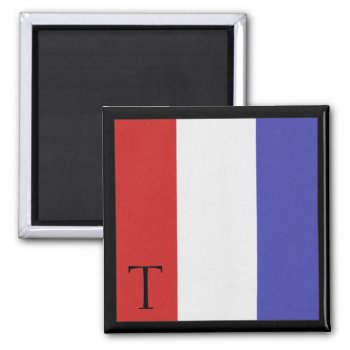 Nautical Flag Magnet Alphabet Letter T by debinSC at Zazzle