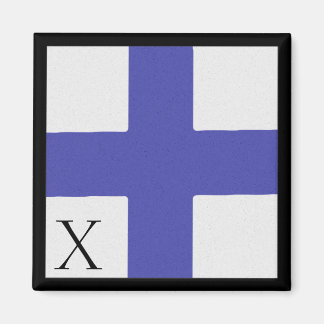 Nautical Flag Magnet Alphabet Letter X
