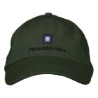 Nautical Flag "P" Personalized Boater's Hat Embroi