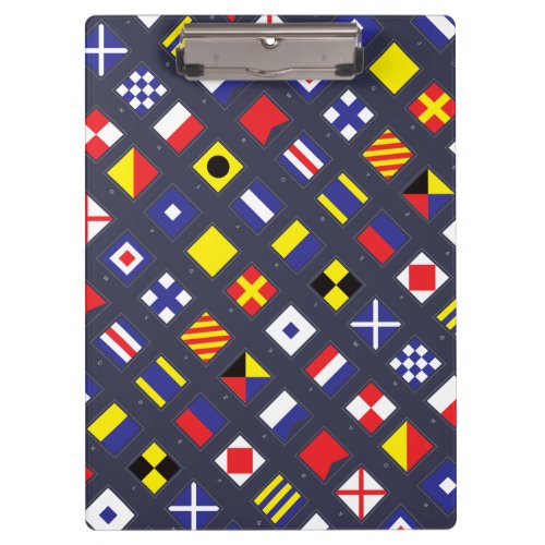 Nautical Flag Pattern Clipboard