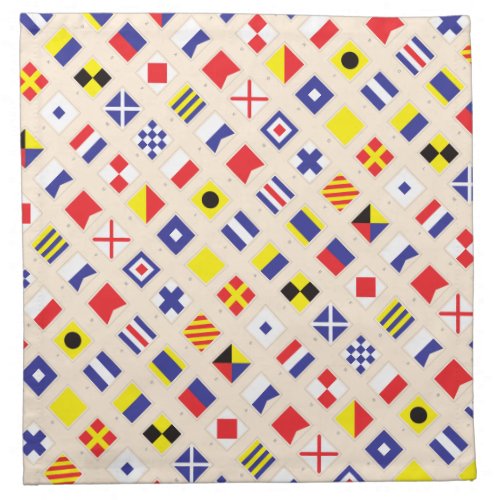 Nautical Flag Pattern Cloth Napkin