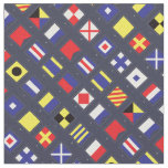 Nautical Flag Pattern Fabric