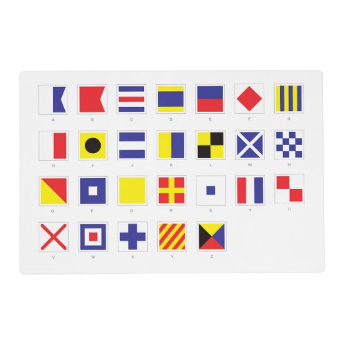 Nautical Flag Pattern Placemat