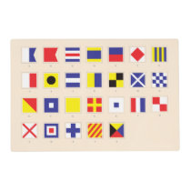 Nautical Flag Pattern Placemat