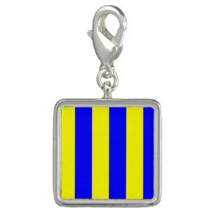 Nautical Flag Signal Code Letter G "Golf" Charm