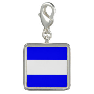 Nautical Flag Signal Code Letter J "Juliet" Charm