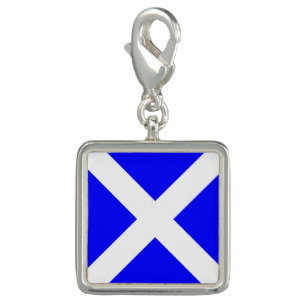 Nautical Flag Signal Code Letter M "Mike" Charm