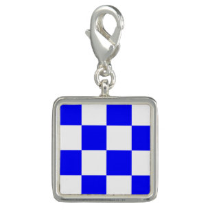 Nautical Flag Signal Code Letter N "November" Charm