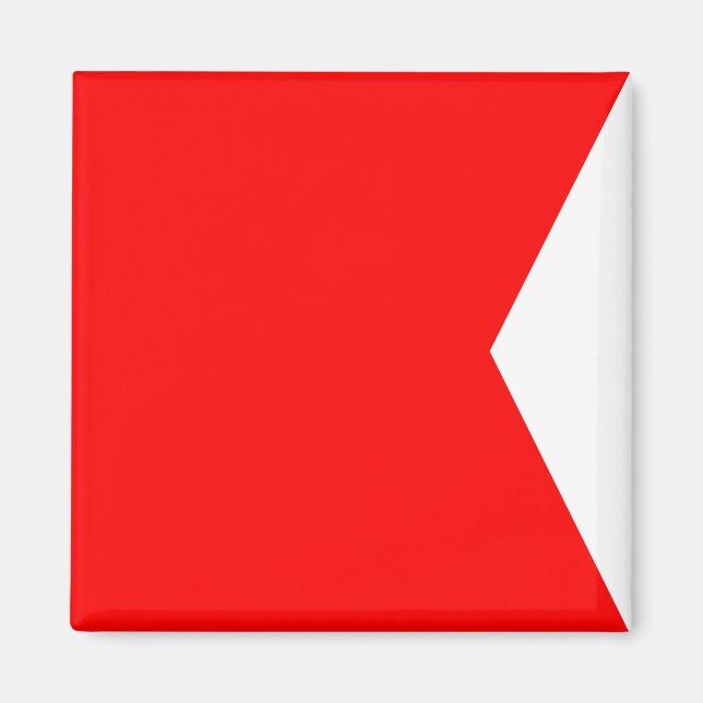 Nautical Flag Signal Letter B (Bravo) Magnet (Front)