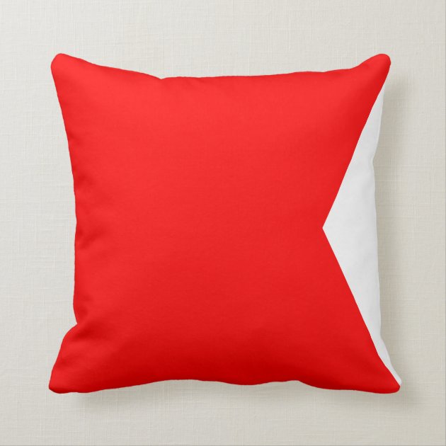 Nautical Flag Signal Letter B Throw Pillow | Zazzle.com