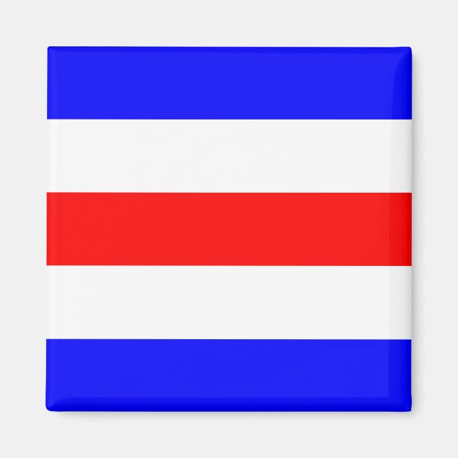 Nautical Flag Signal Letter C (Charlie) Magnet (Front)