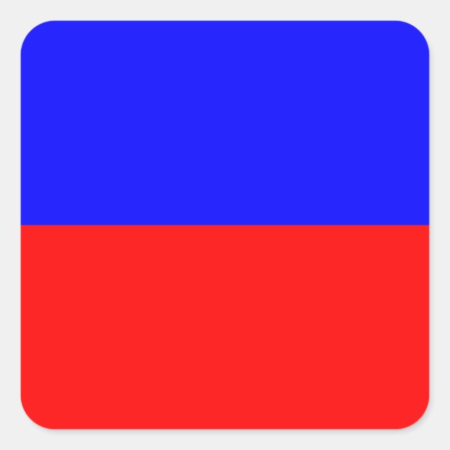 Nautical Flag Signal Letter E (Echo) Square Sticker (Front)