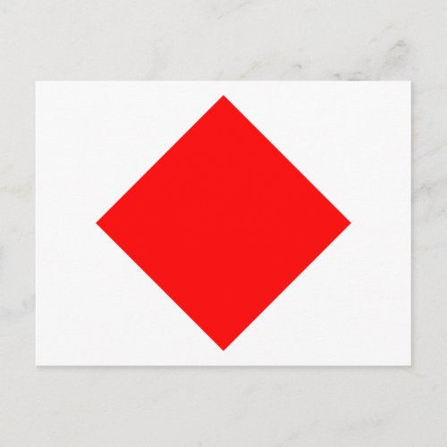 Nautical Flag Signal Letter F Postcard