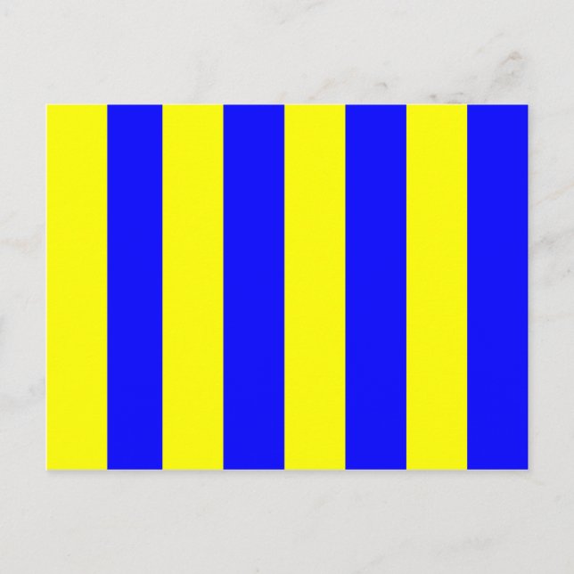 Nautical Flag Signal Letter G (Golf) Postcard (Front)