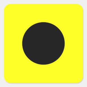 Nautical Flag Signal Letter I (India) Square Sticker