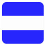 Nautical Flag Signal Letter J (Juliet) Square Sticker