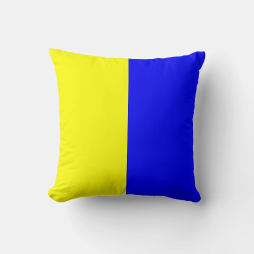 Nautical Flag Signal Letter K Throw Pillow