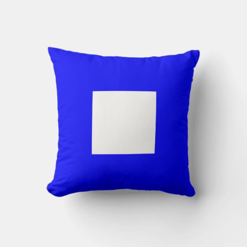 Nautical Flag Signal Letter P Papa Throw Pillow