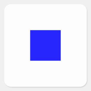 Nautical Flag Signal Letter S (Sierra) Square Sticker