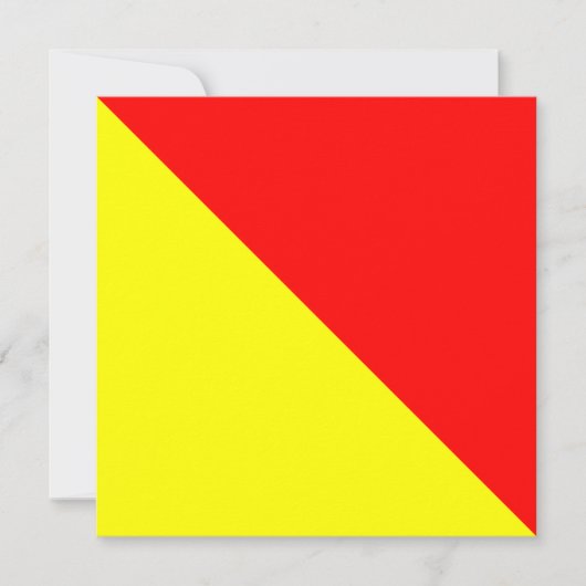 Nautical Flag Signal Oscar Letter O (Front)