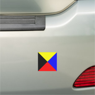 Nautical flag ZULU Car Magnet