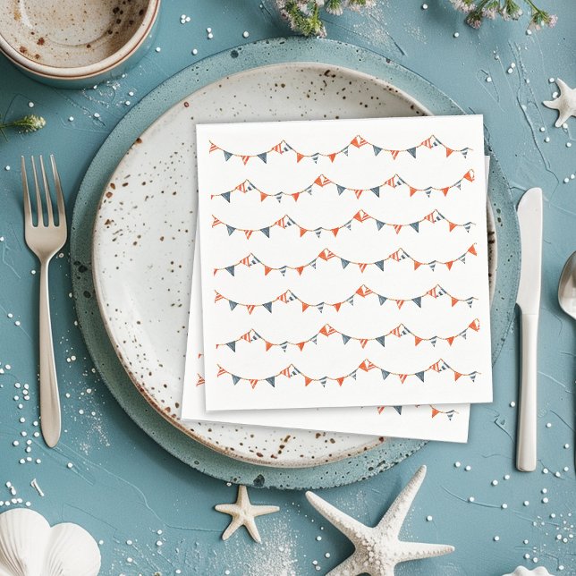 Nautical Flags Baby Shower Napkins (Creator Uploaded)