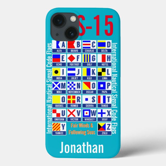 Nautical Flags Case-Mate iPhone Case (Back)