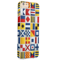 Nautical Flags Barely There iPhone 6 Plus Case