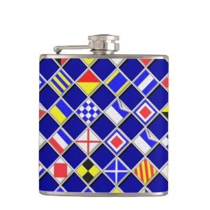 Nautical Flags Flask