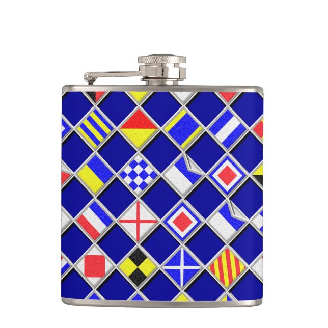 Nautical Flags Flask (Front)
