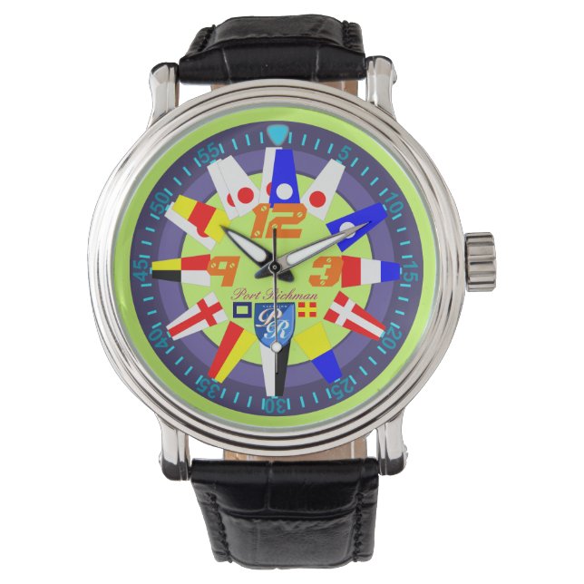 Nautical Flags Port Richman Yachting Watch (Front)