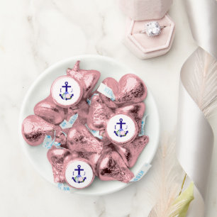 Nautical Floral Stripes Wedding Hershey®'s Kisses®