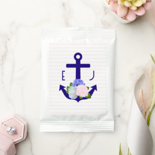 Nautical Floral Stripes Wedding Margarita Drink Mix