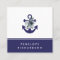 Nautical Flowers | Navy Blue Floral Anchor