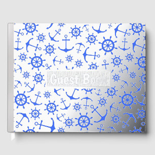 Nautical Foil Guest Book
