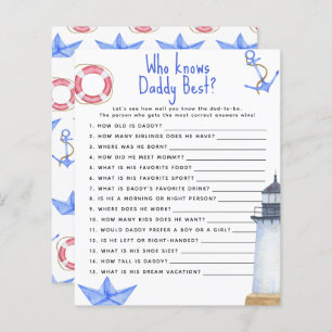 Nautical - Game Who knows daddy best