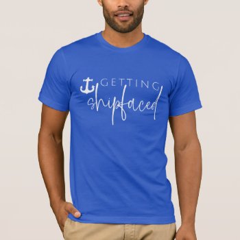 Nautical Getting Shipfaced Bachelorette Shirt by PomPaperEvents at Zazzle
