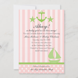 Nautical Girl Invitation