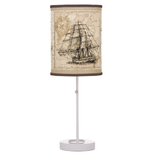 Nautical Globe World Map Table Lamp