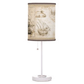 Nautical Globe World Map Table Lamp (Right)