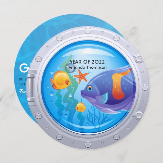 Nautical Graduation Invitation (Front/Back)