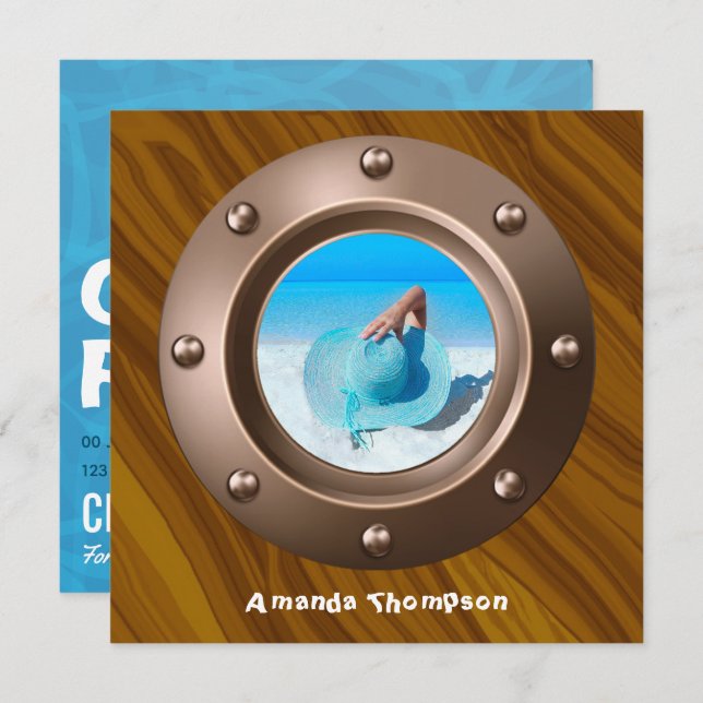 Nautical Graduation Party Invitation (Front/Back)