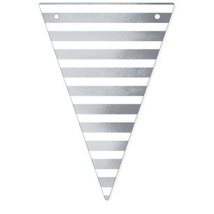 Nautical grey bunting flags