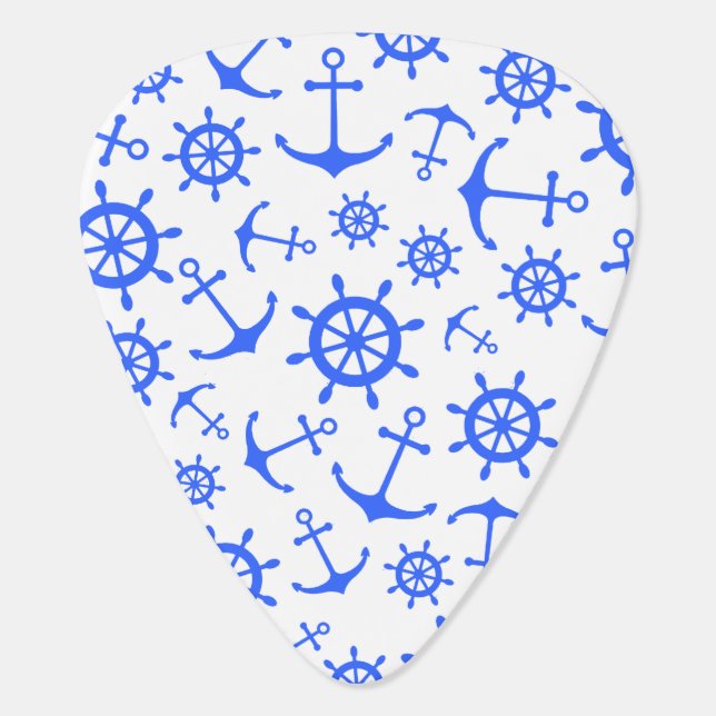 Nautical Guitar Pick (Back)