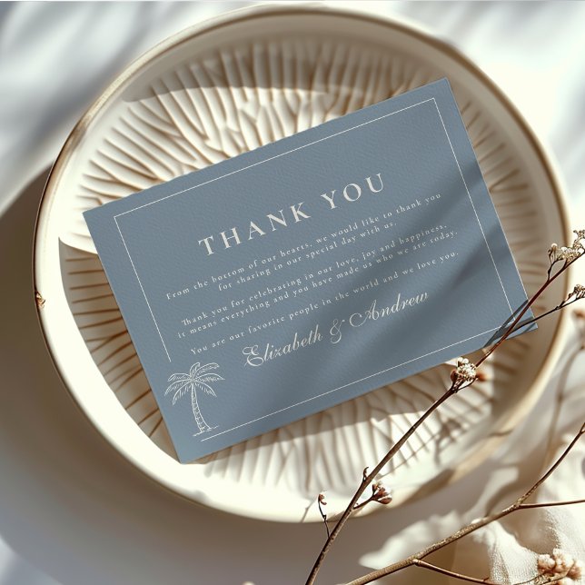 Nautical Hand Drawn Wedding Thank You Card (Creator Uploaded)